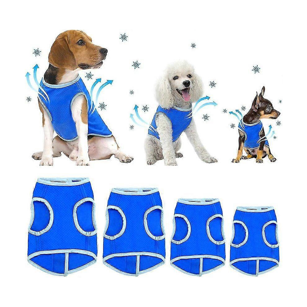 Kikidex (As Show, S) Dog Cooling Vest, Lightweight Cooler Jacket, Breathable Instant Cooling Dogs Vest For Pet Walking Hunting Training Sport Outdoor