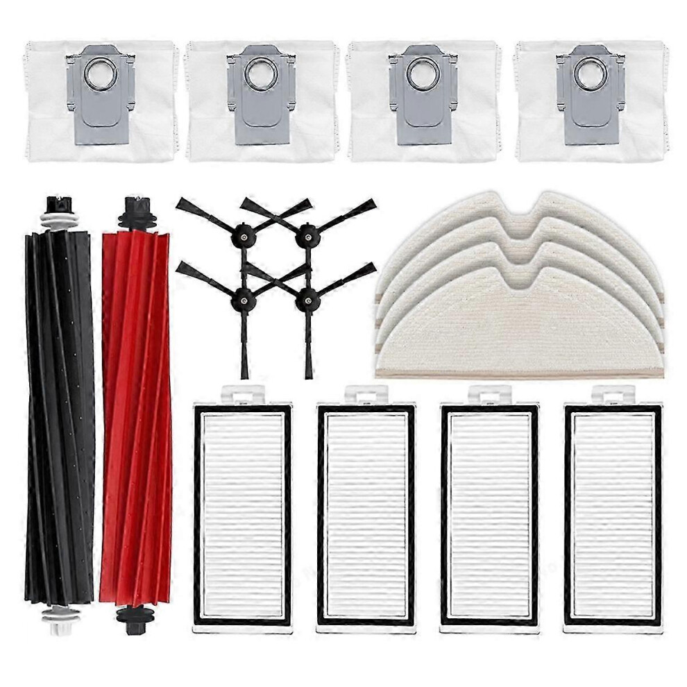 Kikidex (As Show, One Size) For Q8 Max, Q8 Max+, Q5 Pro, Q5 Pro+ Spare Parts Accessories Main Side Brush Hepa Filter Mop Cloth