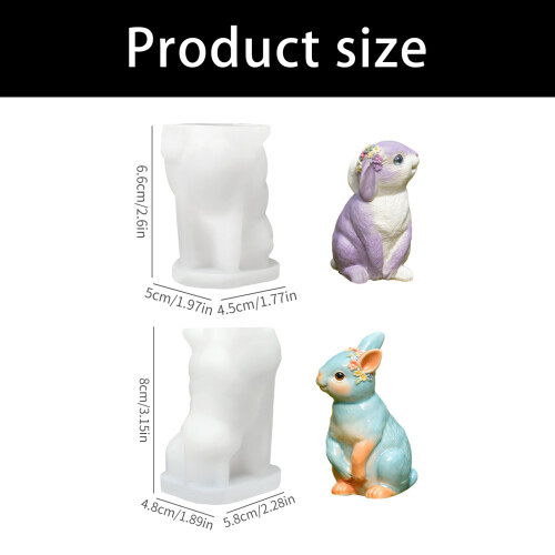 Multifuntional Crafting Mold Rabbit Shape Candle Making-set 2