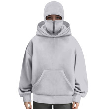 Unisex dames-pullover-casual, warm sweatshirt met-lichtgrijs M