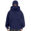 Unisex dames pullover met capuchon en dubbele-Marineblauw L 1