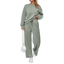 Tweedelige herfstsweater voor dames en een-lichtgroen XXL