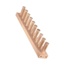 Natuurlijk houten breiframe met stevige basis voor-     A