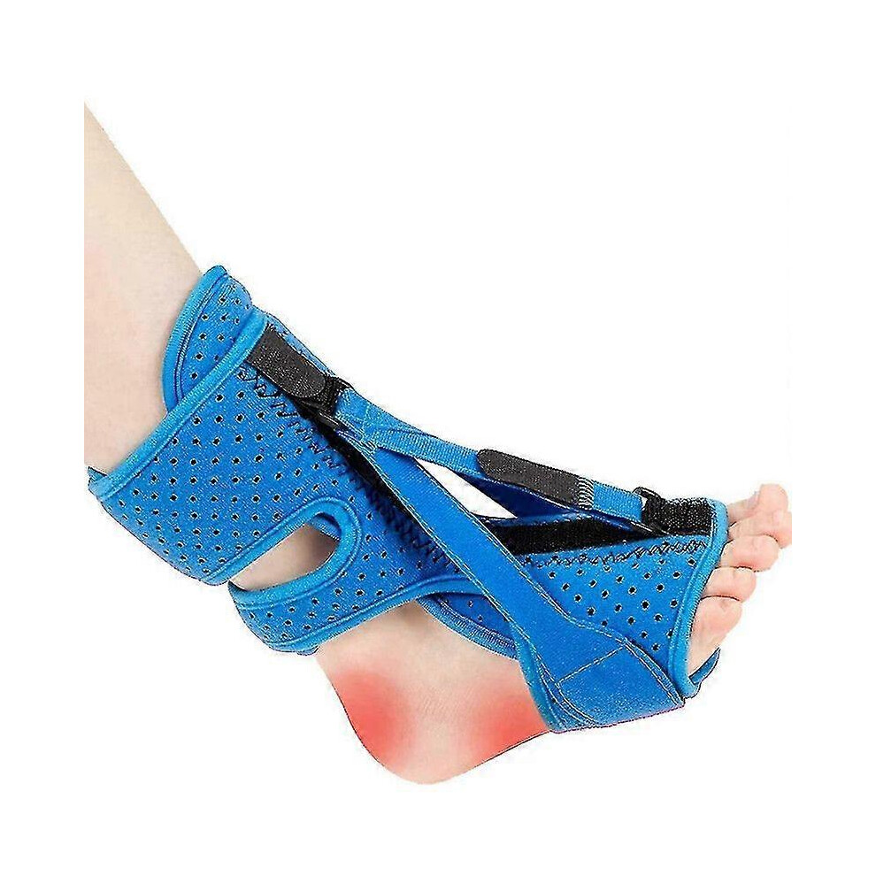 Kikidex (As Show, ) Foot Support Plantar Fasciitis Night Splint To Relieve Heel Pain Blue