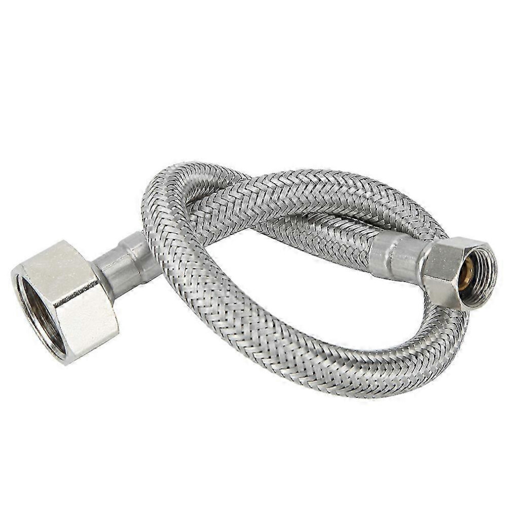 Kikidex (As Show, One Size) 30Cm 7/8 Inlet 3/8 Outlet Thread Copper Toilet Braided Water Inlet Hose Bathroom Accessories