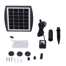 Solarbetriebene bürstenlose Wasserpumpe für Teich, Pool, Aquarium 150L/h 40cm Sprühnebel