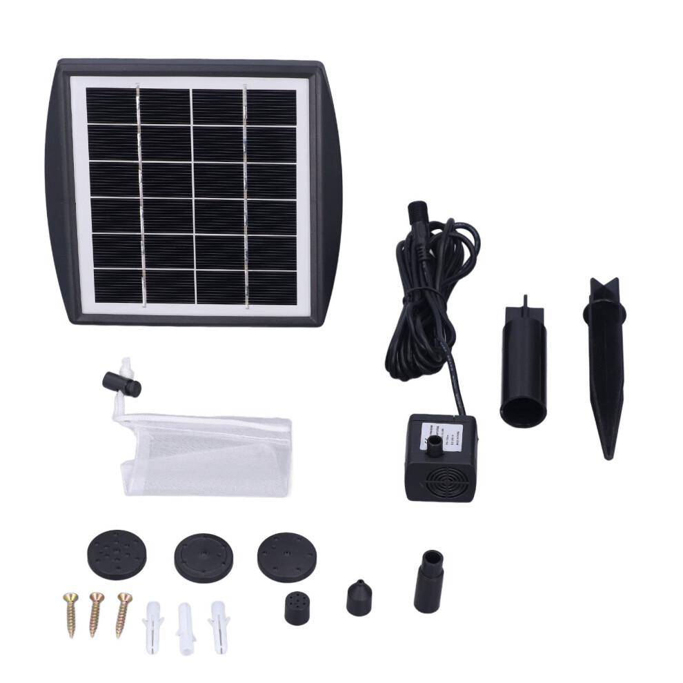Solar Brushless Water Fountain Pump 6V 150L/H For Pond & Pool 8101357783522