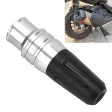 Universal Metal Motorcycle Exhaust Frame Slider Guard Silver