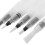 6 navulbare waterbrush , puntig en plat, diverse 8