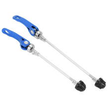 2Pcs Bike Quick Release Levers 145mm Front 185mm Rear Blue