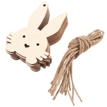 10Stk Unlackierte Holz Form Scheiben Für Ostern Bastelset