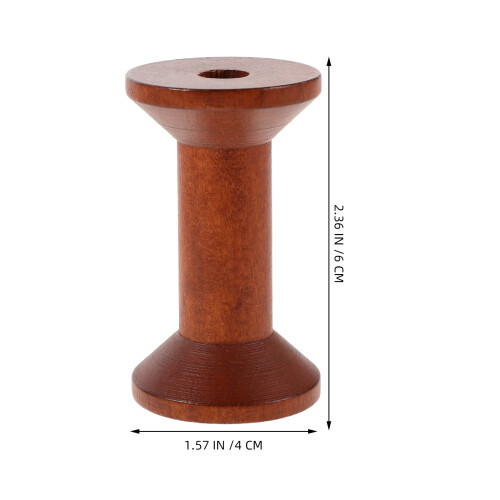 10 . carretes madera 2,36" para , y ganchillo 1