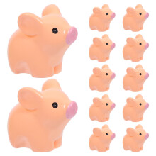 20Stk Miniatur Schweine Aus Harz Rosa Als Tisch- Und Regaldeko