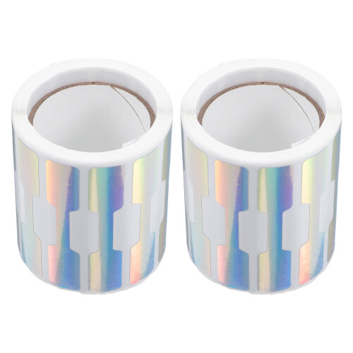 2 etiquetas autoadhesivas blancas impermeables para joyería