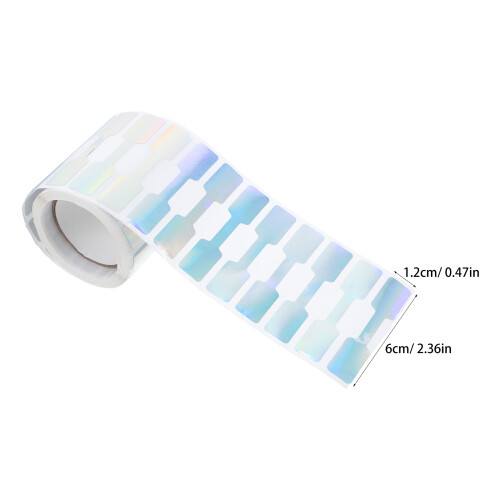 2 etiquetas autoadhesivas blancas impermeables para joyería 2