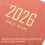 libreta planificadora 2026 a5, cuero sintético, inglés 8