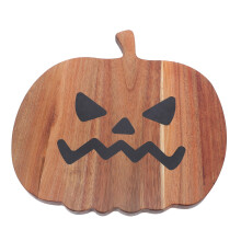halloweenkürbisförmiges akazienholzbrett für , , , gemüse