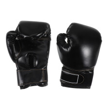 par de guantes de para niños entrenamiento marciales negro