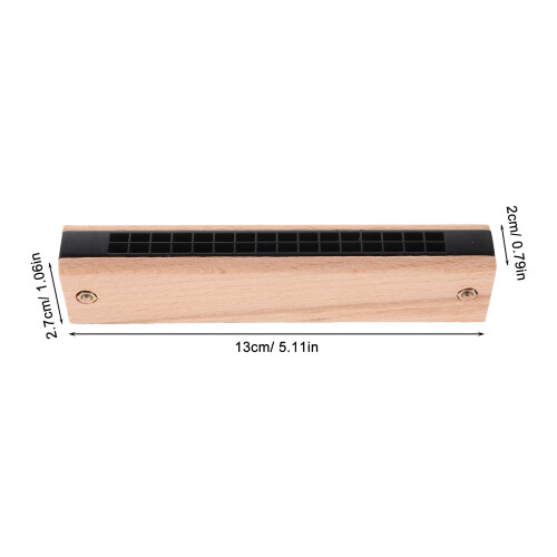 3 . armónica madera 16 doble niños principiantes 1