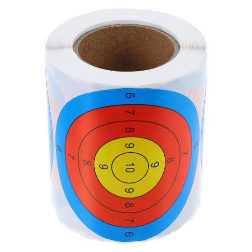 dianas adhesivas fluorescentes 76 mm con pegatinas para flechas