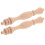 2Ud Columnas Romanas De Madera Para Repisa Y Decoración Interior Caqui 1