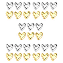 30 chinchetas corazón, plástico, para y
