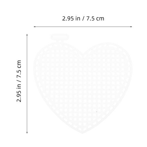 de lienzo malla 30 uds forma corazón para cruz y 2
