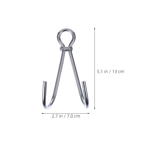 4 . inoxidable doble colgador para 1