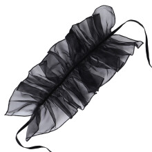 col en organza amovible femme plissé renaissance à volants