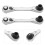 2Pcs Ratchet Wrench 72-Tooth Quick Release Carbon Steel Socket Handle 10