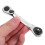 2Pcs Ratchet Wrench 72-Tooth Quick Release Carbon Steel Socket Handle 4