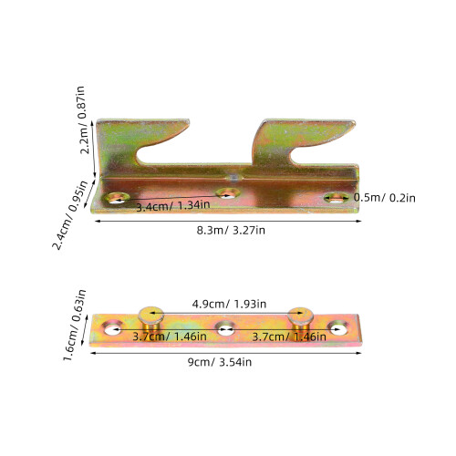 Bed Replacement Parts Iron Golden 4 Sets 1
