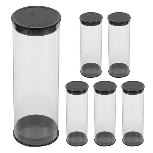 6Pcs Transparent Golf Ball Storage Boxes – Clear Plastic Tubes