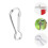20 Pcs Flag Pole Replacement Parts Flagpole Clips For Silver 11