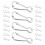 20 Pcs Flag Pole Replacement Parts Flagpole Clips For Silver 10