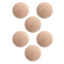 6pcs unfinished 5.5cm wood croquet balls for outdoor lawn games