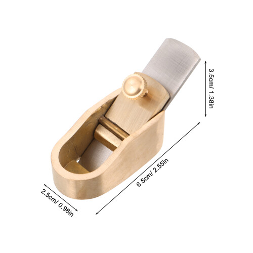 Mini Brass Violin Thumb Plane Flat Bottom Hand Planer For Luthiers 2