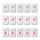 15Pcs Compressed Wood Pulp Sponges Mahjong Dishwashing 11