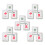 15Pcs Compressed Wood Pulp Sponges Mahjong Dishwashing 10