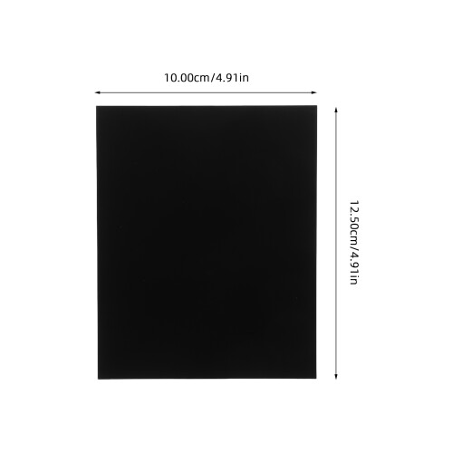 5 Pcs Blank Engraving Plates Engravable Plaque Office Black 1