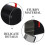 Mini Metal Mailbox With Base Waterproof Iron Box For Home Office Black 8