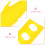 3pcs yellow for markers or plant labels 10