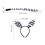 set zebra con cerchietto, orecchie e per feste e cosplay 2