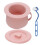 igienico portatile 1,5 l rosa con 10