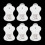 12pcs/6Pairs Replacement  for Omron Massagers Elepuls Long Life Pad - JZ 1