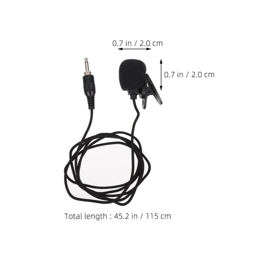 Unbranded  Material Hard Board Music Microphone Threaded Lapel 1