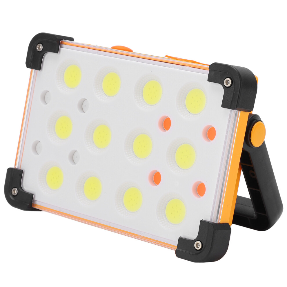 100W Solar Usb Rechargeable Led Work Light, 9000Mah, 4 Modes 7641357785580