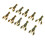 10 Stück grüne weiche PVC-Crawdad-Anglerköder für Barschangeln, 5,5 cm 15