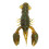 10 Stück grüne weiche PVC-Crawdad-Anglerköder für Barschangeln, 5,5 cm 5