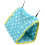 Cama para aves colgante triangular 26x20x18cm verde 13